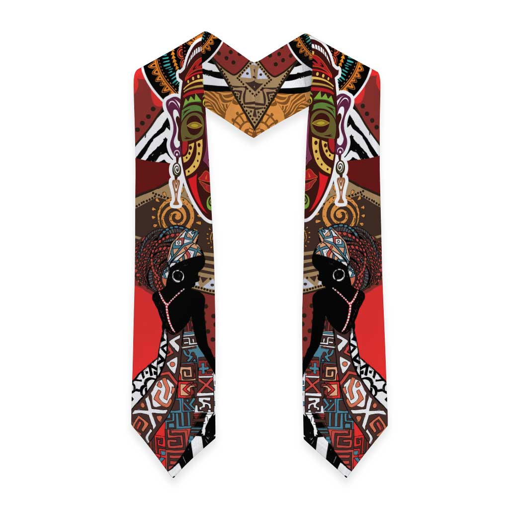 Beautiful African Women Ethnic Motifs Graduation Stole