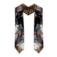 Beautiful Black Woman Graduation Stole African Tribal Pattern