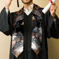 Beautiful Black Woman Graduation Stole African Tribal Pattern