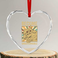 Become Ungovernable Cat Heart Crystal Glass Ornament Funny Retro Cat Bite Horror Anime - Wonder Print Shop