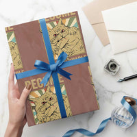 Become Ungovernable Cat Wrapping Paper Roll Funny Retro Cat Bite Horror Anime - Wonder Print Shop