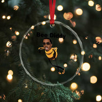 Bee Diddy Crystal Glass Ornament Dark Humor Internet Meme Brainrot Gen Z