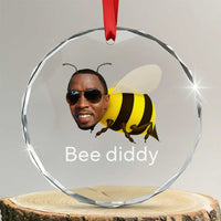Bee Diddy Crystal Glass Ornament Funny Weirdcore Dark Humor Internet Memes Gen-Z - Wonder Print Shop
