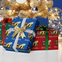 Bee Diddy Wrapping Paper Roll Funny Weirdcore Dark Humor Internet Memes Gen-Z - Wonder Print Shop