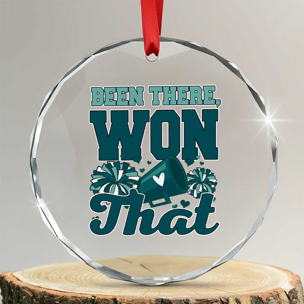 Been There Won That Cheer Spirit Crystal Glass Ornament Game Day Champions Sport Fans - Wonder Print Shop