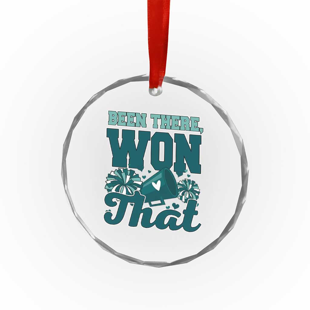 Been There Won That Cheer Spirit Crystal Glass Ornament Game Day Champions Sport Fans - Wonder Print Shop
