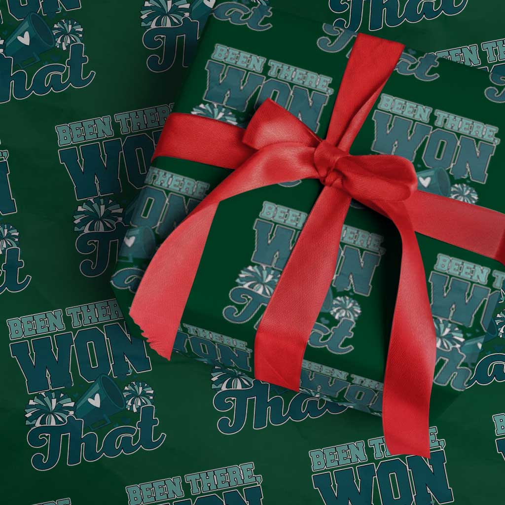 Been There Won That Cheer Spirit Wrapping Paper Roll Game Day Champions Sport Fans - Wonder Print Shop