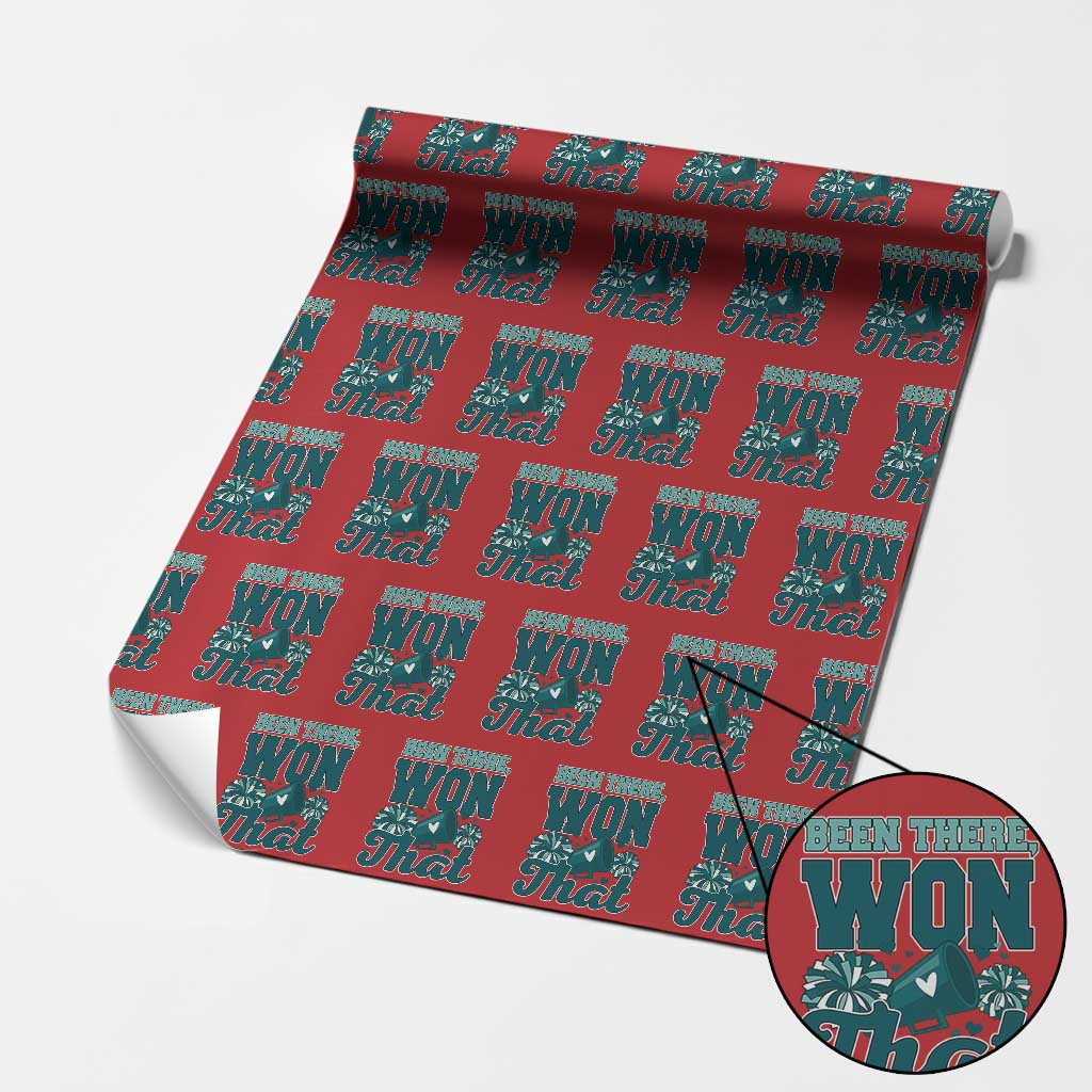 Been There Won That Cheer Spirit Wrapping Paper Roll Game Day Champions Sport Fans - Wonder Print Shop