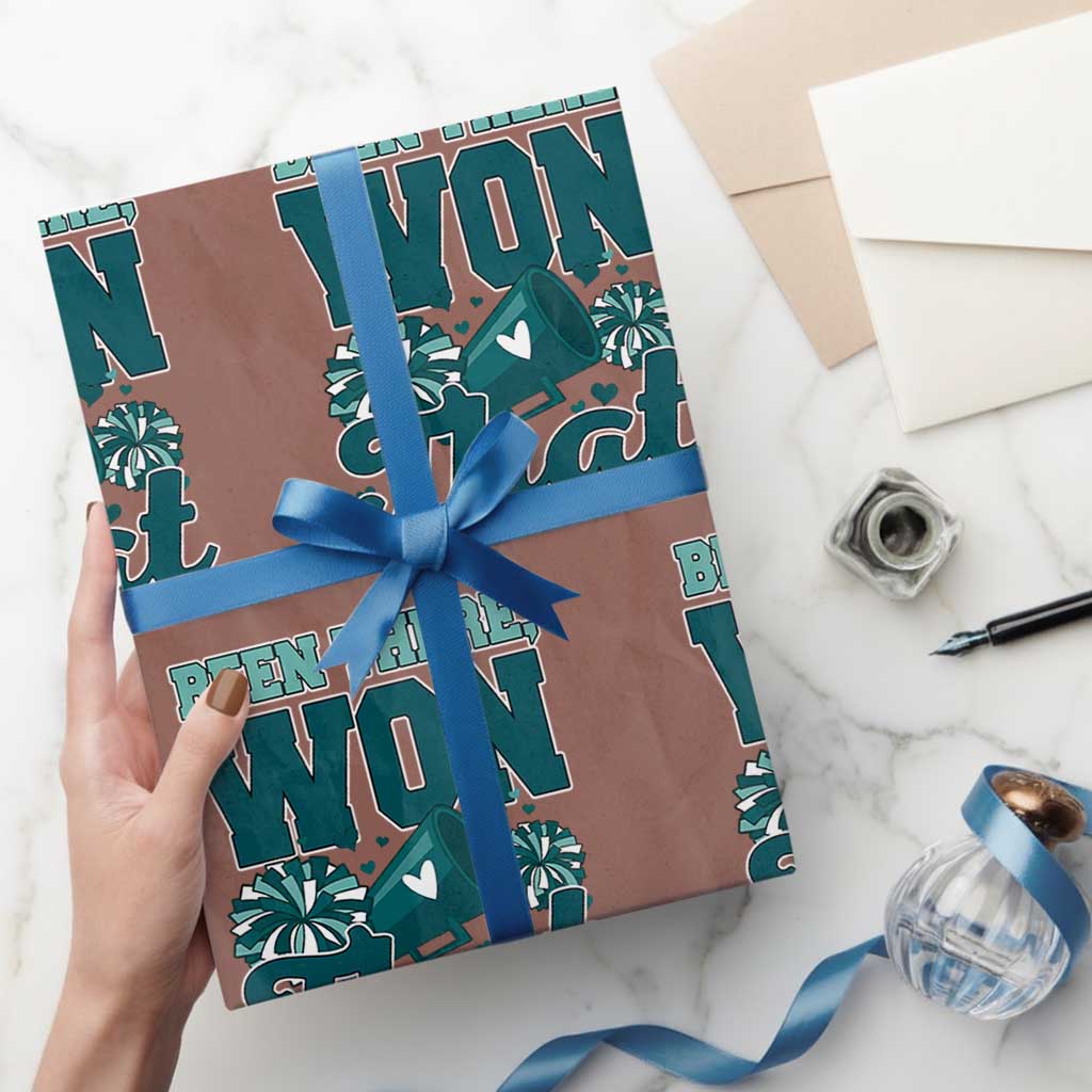 Been There Won That Cheer Spirit Wrapping Paper Roll Game Day Champions Sport Fans - Wonder Print Shop