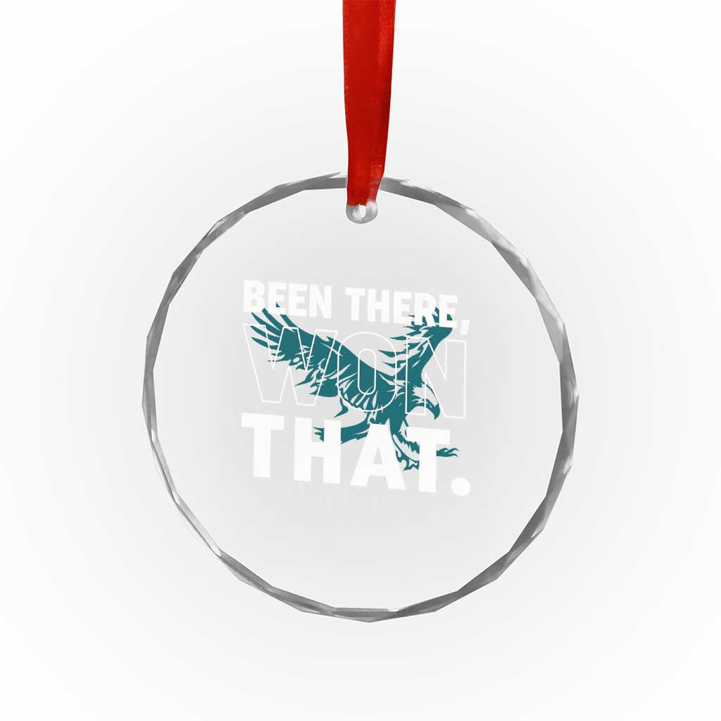 Been There Won That Crystal Glass Ornament Game Day Champions Sport Fans - Wonder Print Shop