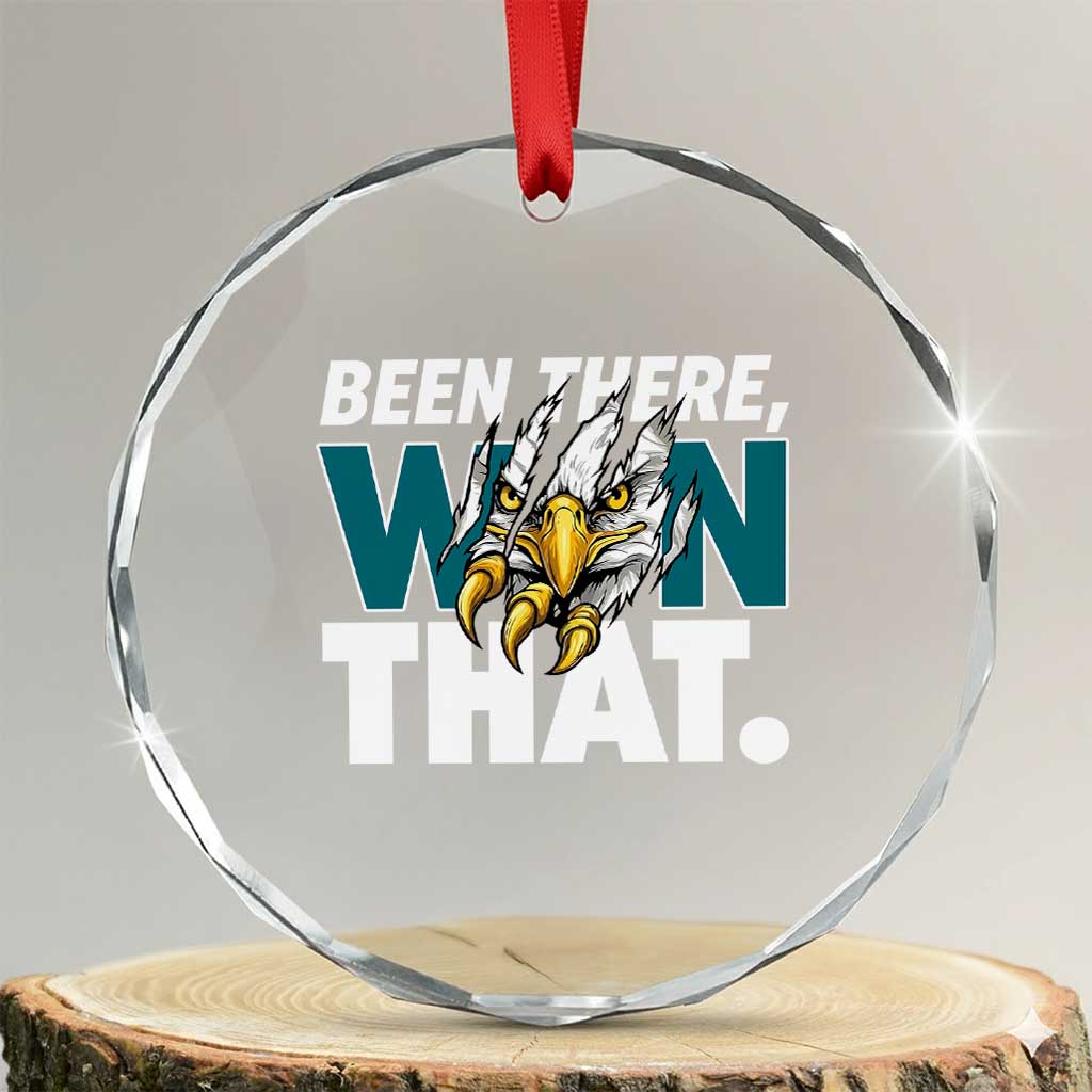 Been There Won That Fierce Eagle Crystal Glass Ornament Game Day Champions Sport Fans - Wonder Print Shop
