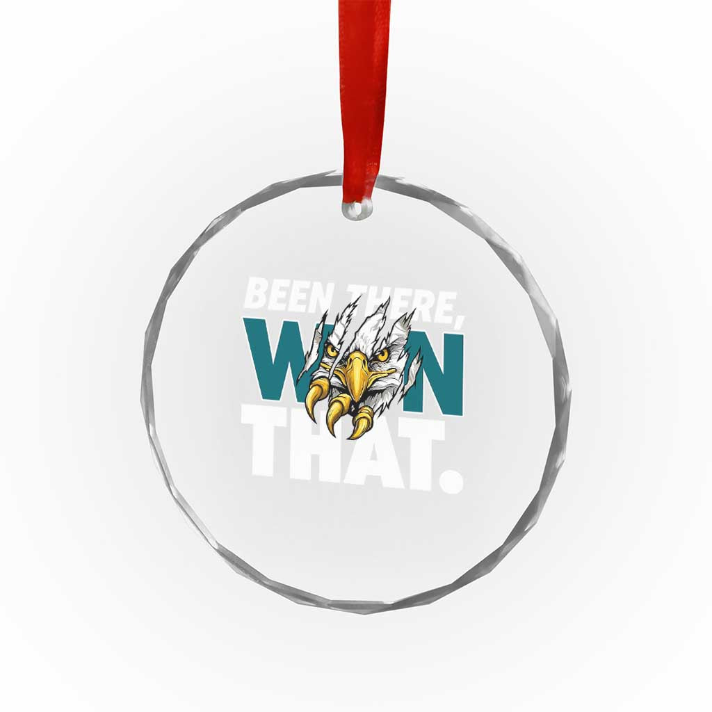 Been There Won That Fierce Eagle Crystal Glass Ornament Game Day Champions Sport Fans - Wonder Print Shop