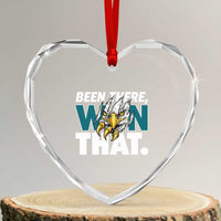 Been There Won That Fierce Eagle Heart Crystal Glass Ornament Game Day Champions Sport Fans - Wonder Print Shop