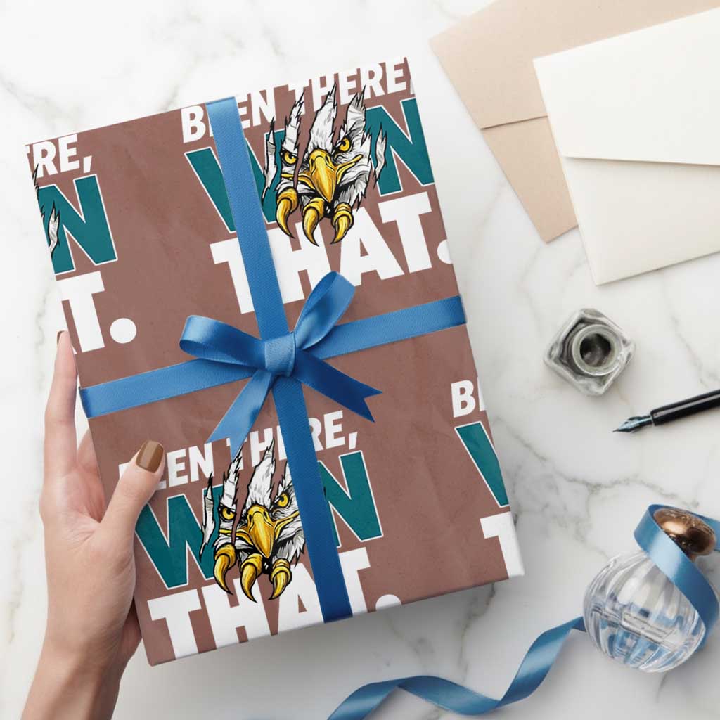 Been There Won That Fierce Eagle Wrapping Paper Roll Game Day Champions Sport Fans - Wonder Print Shop