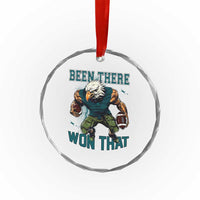 Been There Won That Fierce Football Graphic Crystal Glass Ornament Game Day Champions Sport Fans - Wonder Print Shop