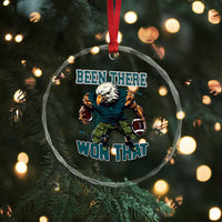 Been There Won That Fierce Football Graphic Crystal Glass Ornament Game Day Champions Sport Fans - Wonder Print Shop