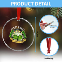 Beer And Darts St Patricks Day Gift Crystal Glass Ornament That Is Why I Am Here