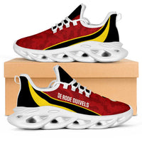 Belgium 2026 Football Clunky Sneakers De Rode Duivels Grunge Curve Stylized - Wonder Print Shop
