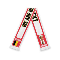 Belgium 2026 Football Personalised Soccer Scarf Go De Rode Duivels