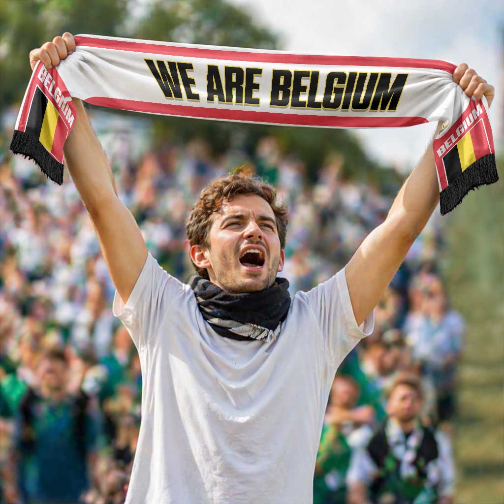 Belgium 2026 Football Personalised Soccer Scarf Go De Rode Duivels