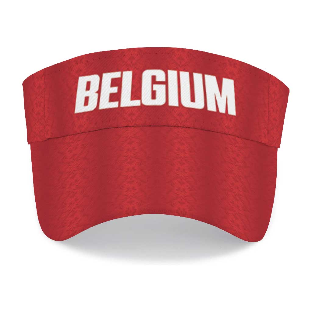 Belgium 2026 Football Sun Visor Cap Go De Rode Duivels