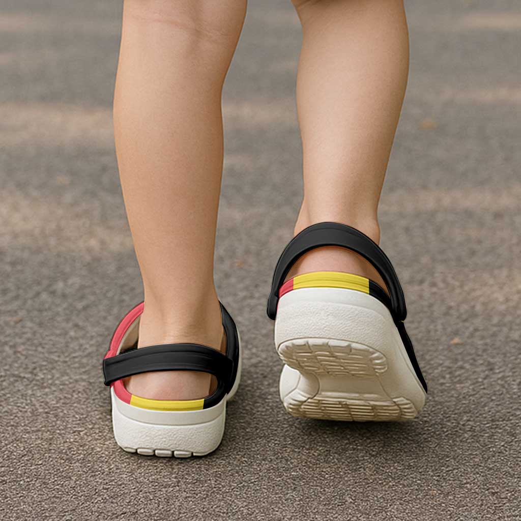 Belgium Clogs Shoes Flag Color Inspiration - Wonder Print Shop