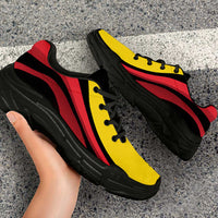 Belgium Football Chunky Sneakers Flag-Inspired Curve Style