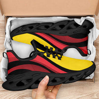 Belgium Football Clunky Sneakers Flag-Inspired Curve Style