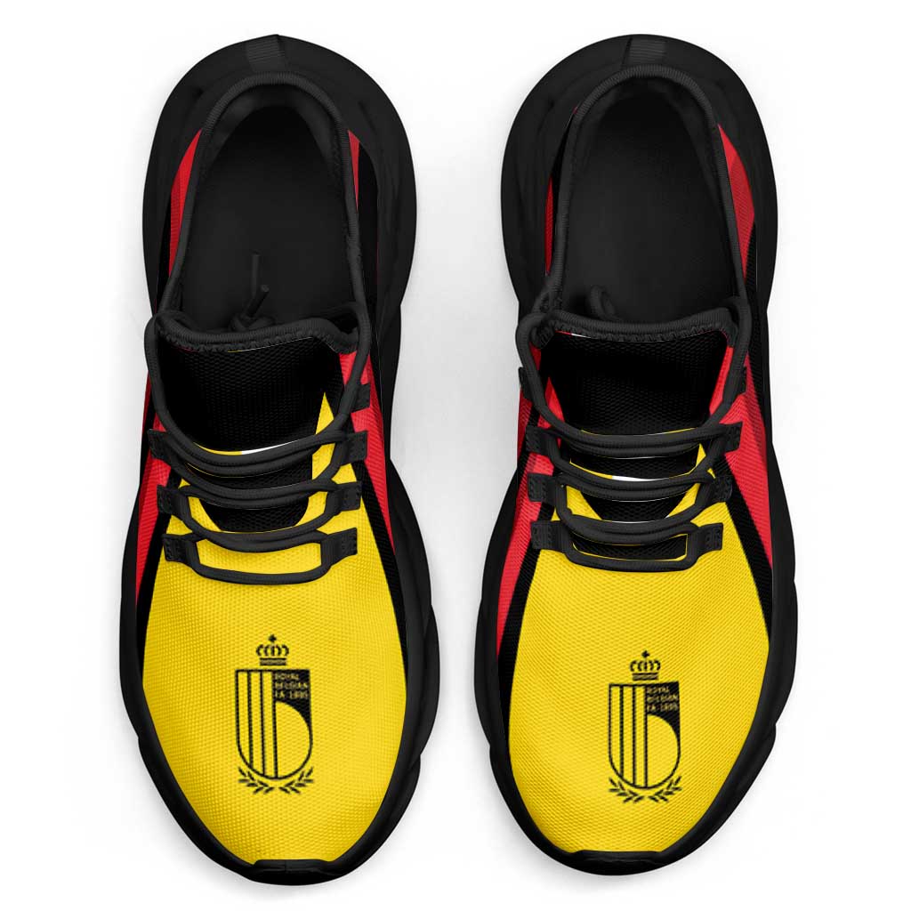 Belgium Football Clunky Sneakers Flag-Inspired Curve Style