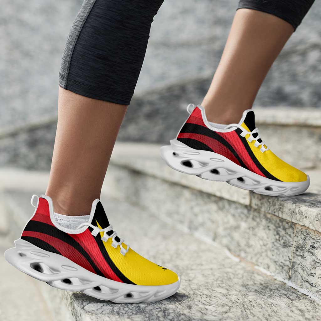 Belgium Football Clunky Sneakers Flag-Inspired Curve Style