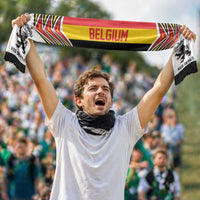 Belgium Football Nations 2026 Soccer Scarf Sporty Pattern