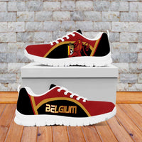Belgium Football Sneakers Bold National Colors With Lion Crest