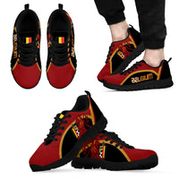 Belgium Football Sneakers Bold National Colors With Lion Crest