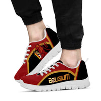 Belgium Football Sneakers Bold National Colors With Lion Crest