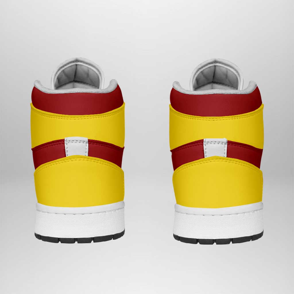 Belgium High Sneakers AJ1 Classic National Flag Style - Wonder Print Shop