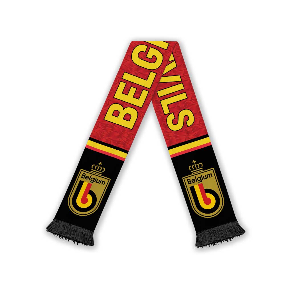 Belgium World Football 2026 Soccer Scarf Go Red Devils Road To Glory