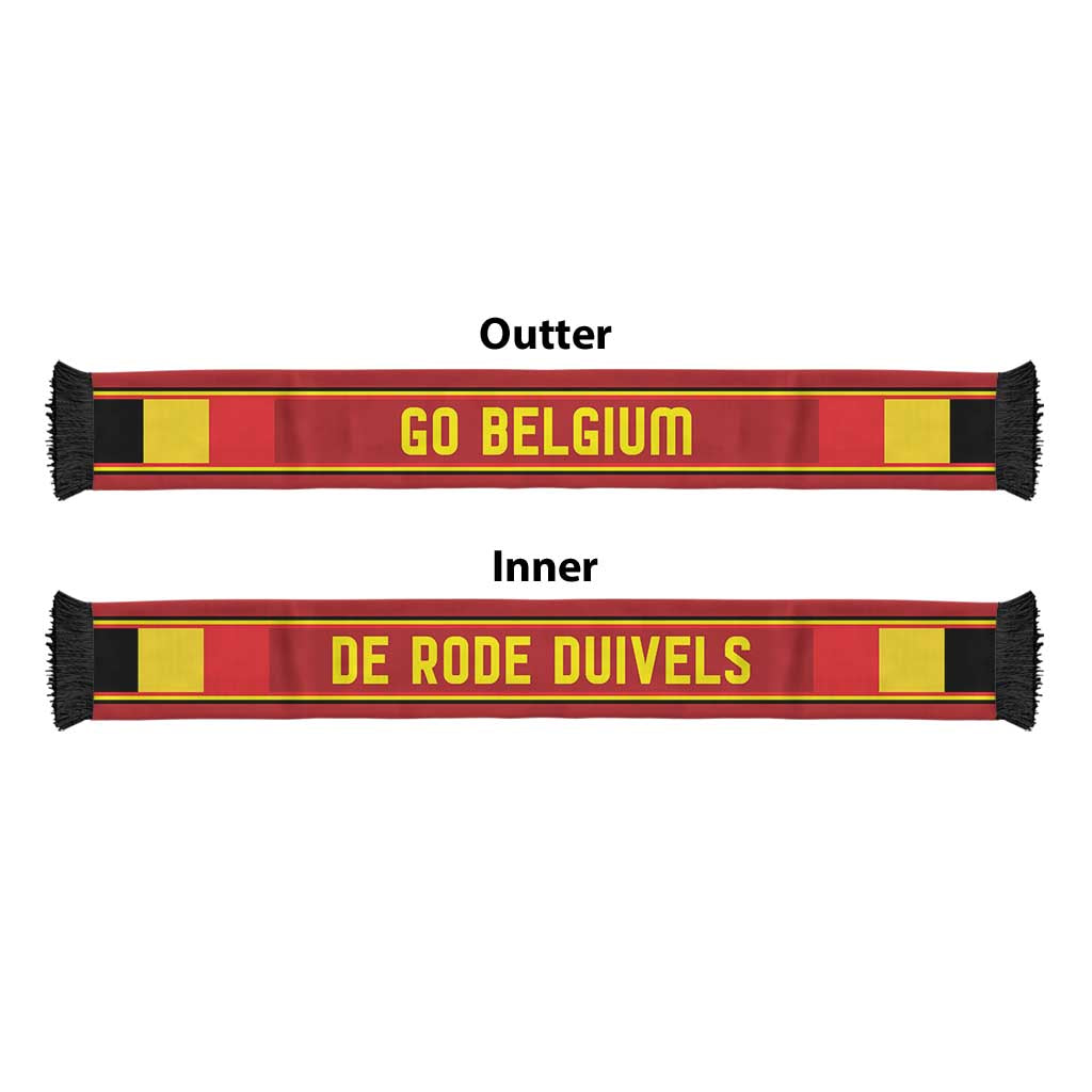 Belgium World Football 2026 Soccer Scarf National Flag Style