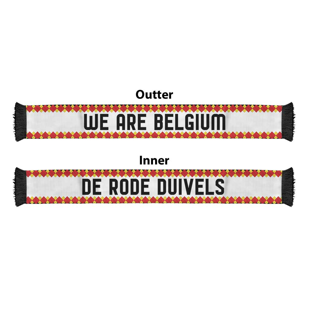 Belgium World Football 2026 Soccer Scarf National Pride Never Stops