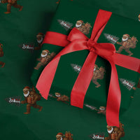 Believe Bigfoot Xmas Wrapping Paper Roll Sasquatch Holiday Gift - Wonder Print Shop