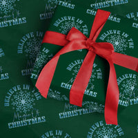 Believe In The Magic Of Christmas Wrapping Paper Roll Xmas Snowflake - Wonder Print Shop