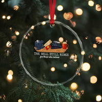 Believe Polar Express Crystal Glass Ornament The Bell Still Rings For Those Who Still Truly Believe - Wonder Print Shop