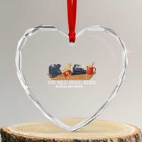 Believe Polar Express Heart Crystal Glass Ornament The Bell Still Rings For Those Who Still Truly Believe - Wonder Print Shop