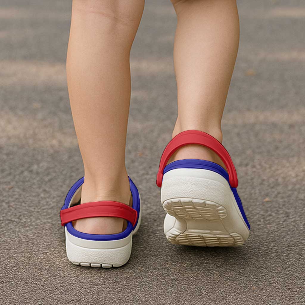 Belize Clogs Shoes Heritage Palette Flag-Inspired - Wonder Print Shop