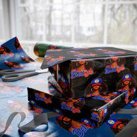 Belize Princess Wrapping Paper Roll Melanin Afro Girl Belize Flag Heritage Gift for Black Girls
