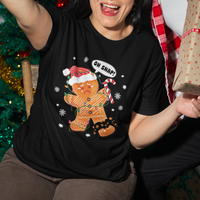 Op Snap Gingerbread Broken Leg Christmas T Shirt For Women - Wonder Print Shop