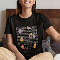 Cat Lover T Shirt Cat Playing Musical Instrument - Wonder Print Shop