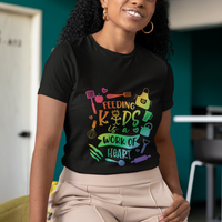 Lunch Lady T Shirt Feeding Kids Is A Work Of Heart School Lunch Lady Squad - Wonder Print Shop