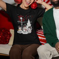 Christmas T Shirt For Women Faith Hope Love Snowman Dandelion Jesus - Wonder Print Shop