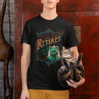 Retirement T Shirt Cool Cat Retired Not My Problem Anymore - Wonder Print Shop