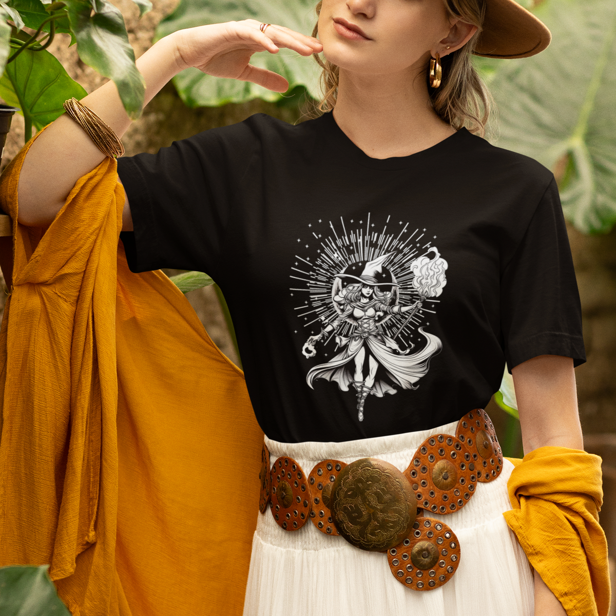 Witch T Shirt Black Gothic - Wonder Print Shop